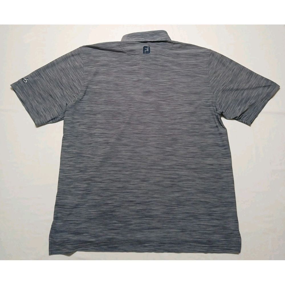 Footjoy‎ Men's Performance Gray Blend Golf Polo Embroidered Size Large - Picture 6 of 8